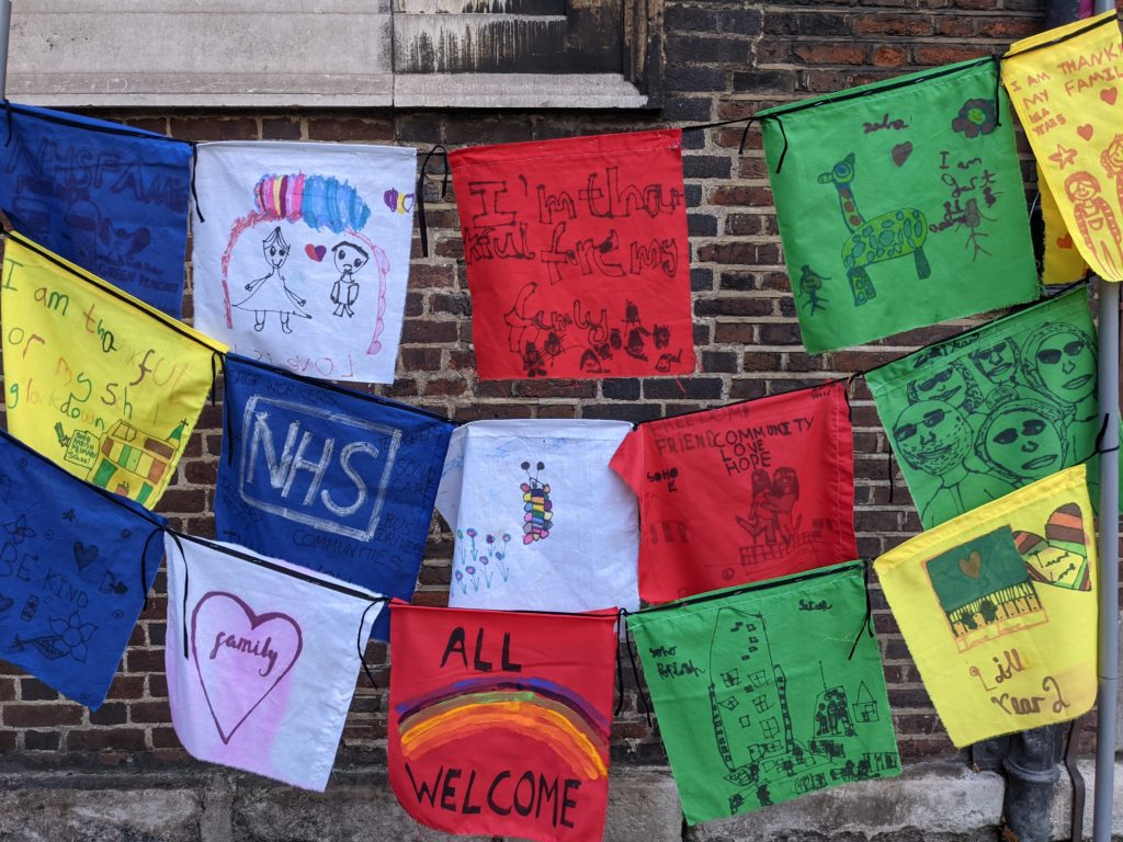 colorful prayer flags