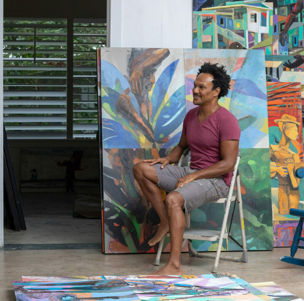 Portrait of artist Che Lovelace by Brendan Delzin