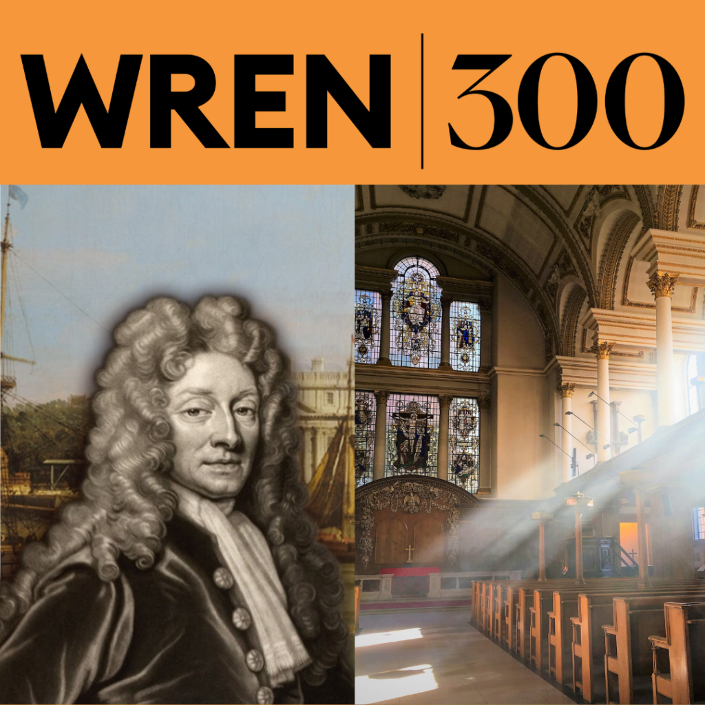 Wren300 27 Oct 2023 talk image of Sir Christopher Wren and St James's Church Piccadilly
