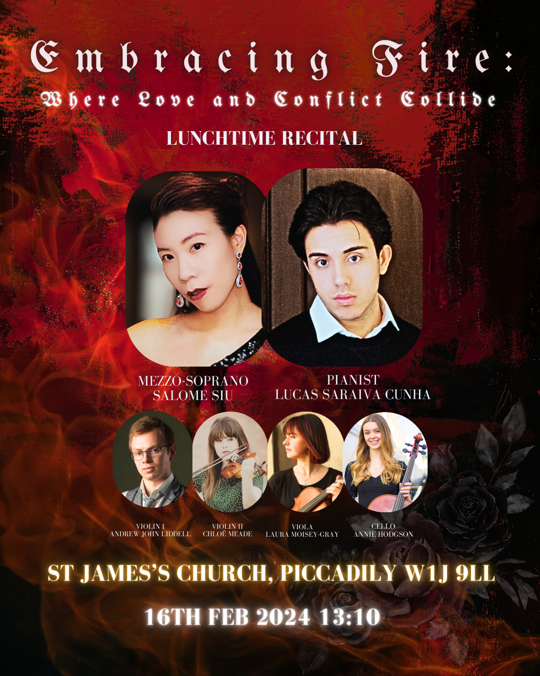 Salome Siu (mezzo-soprano) & Lucas Saraiva Cunha (piano) plus string ...