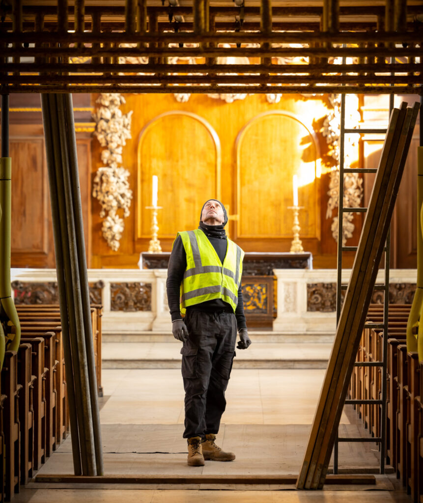 Working on restoring the organ at St James's Piccadilly