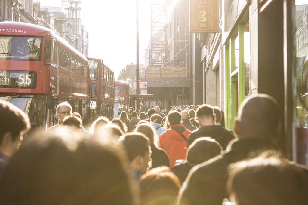 London crowds