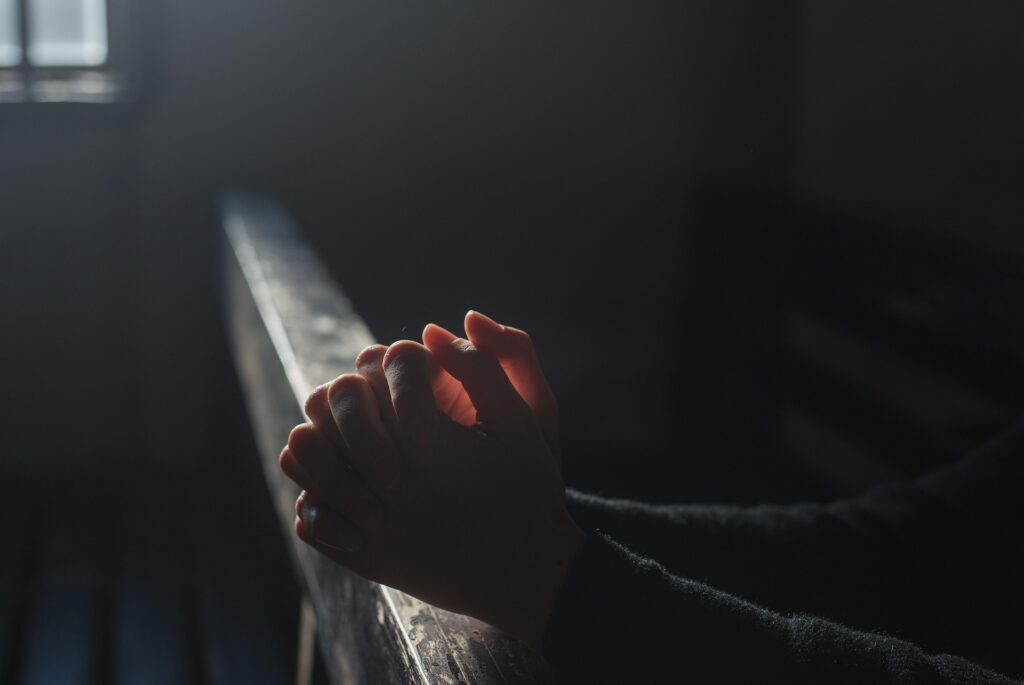 Hands in prayer
